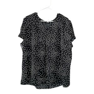 Anyally Polka Dot Black and White Blouse